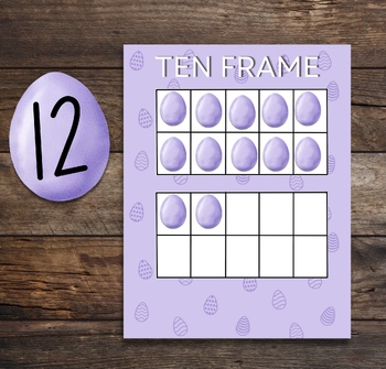 Preview of Easter Ten Frame Pack