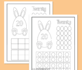 Easter Ten Frames Game 1-20 Numbers Counting Mat Math Eggs