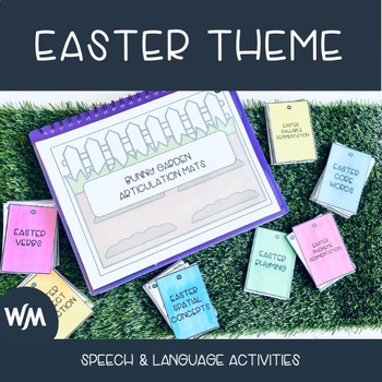 Preview of Easter Theme Speech and Language Activities