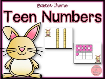 Preview of Easter Theme Teen Numbers