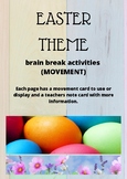 Easter Theme movement activities for brain breaks