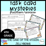 Easter Themed 4th Grade Math Task Cards - Fraction Review