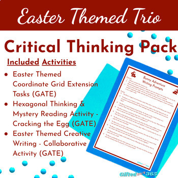 Preview of Easter-Themed Activities for Critical Thinking, Collaboration, Creativity-GATE