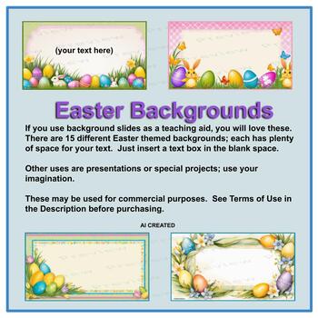Preview of Easter Themed Backgrounds - Creative Writing background - AI Created