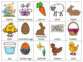 Easter Themed Bingo Game by Angel's Primary Adventures | TPT