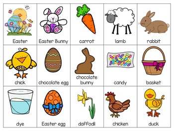 Easter Themed Bingo Game By Angel's Primary Adventures 