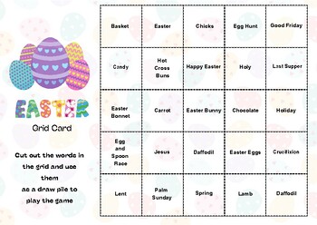 Preview of Easter Themed Bingo Game ( 3X3) Pride Month Activity X 30 Cards