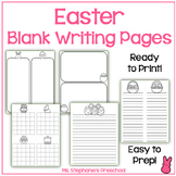 Easter Themed Blank Writing Pages
