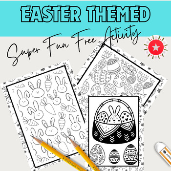 Preview of Spring Easter-Themed Coloring Pages for All Ages