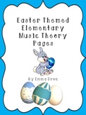 Easter Themed Elementary Music Theory Pages
