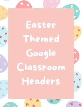 Preview of Easter Themed Google Classroom Headers