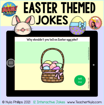 Preview of Easter Themed Jokes for Boom Cards™