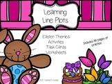 Easter Themed Line Plot Math Activities, Task Cards and Wo