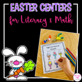 Kindergarten Easter Math and Literacy Centers
