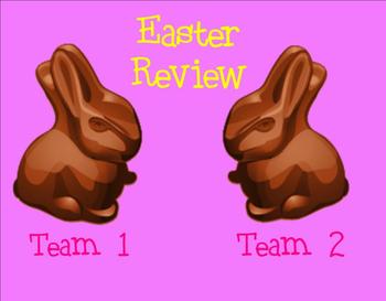 Preview of Easter Themed SMART Board Instant Review Game