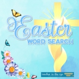 Easter Themed Word Search Activity for All Grade Levels Christian