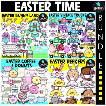 Preview of Easter Time Clip Art Bundle {Educlips Clipart}