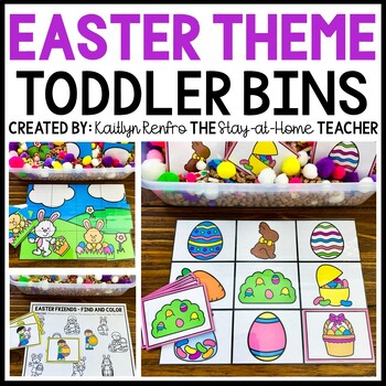 Preview of Easter Toddler Sensory Bin Activities | Homeschool Preschool | Fine Motor Skills