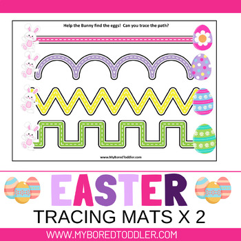 FREE Printable Easter Egg Playdough Mats for Toddlers - My Bored Toddler