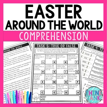 Preview of Easter Traditions Around the World Comprehension Challenge - Close Reading