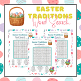 Easter Traditions Word Search puzzle | Easter Activities