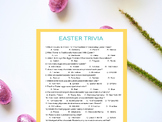 Easter Trivia Printable | Family Games | Indoor Games | Ki