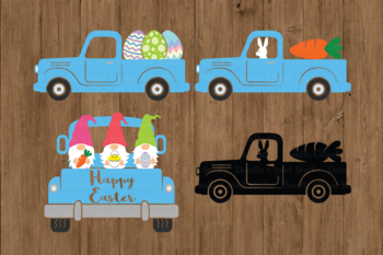 Download Easter Truck Svg Easter Vintage Truck Svg Cut Files Easter Gnomes Truck Svg