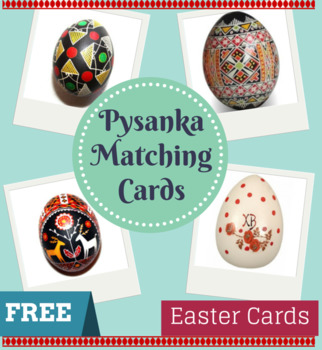 Preview of Easter Ukrainian Pysanka Matching Cards