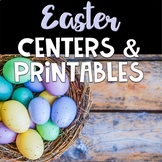 Easter Kindergarten - First Grade Centers and Printables Bundle