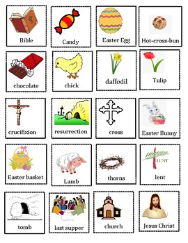 Preview of Easter Vocabulary Activities and Games.