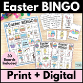 Easter Vocabulary Bingo Game Activity with Inference Clues