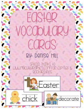 Preview of Easter Vocabulary Cards
