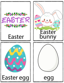 Easter Vocabulary Cards (24 cards) by Little Sprouts Learning | TpT