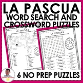 Easter Vocabulary Word Search and Crossword Puzzles in Spanish