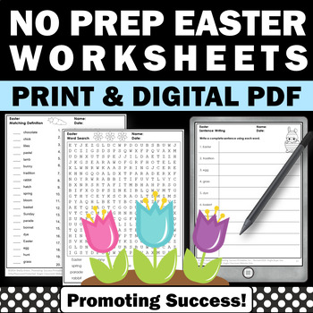 Preview of Easter Word Search Easter Coloring Sheets Easter Worksheets Acrostic Poem Bunny