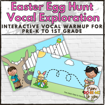 Preview of Easter Vocal & Pitch Exploration & Coloring Pages