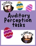 Easter Vowel and consonant auditory training: perceptual t