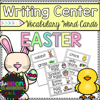 Preview of Easter Writing Center Vocabulary Word Cards