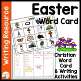Easter Word Cards Vocabulary Writing Center Religious Work