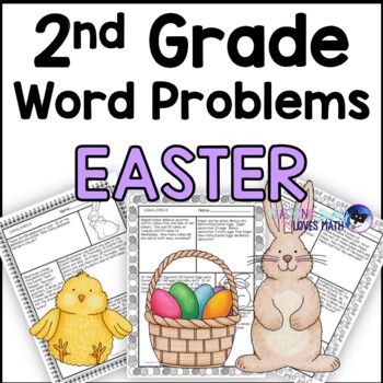 Preview of Easter Word Problems Math Practice 2nd Grade Common Core