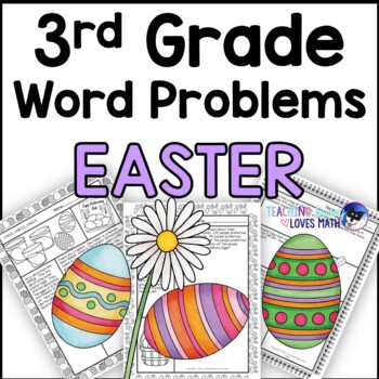 Preview of Easter Word Problems Math Practice 3rd Grade Common Core