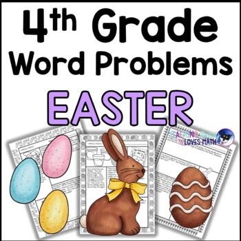 Preview of Easter Word Problems Math Practice 4th Grade Common Core