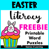 Free Easter Activities - Easter Literacy Worksheets Word Puzzles