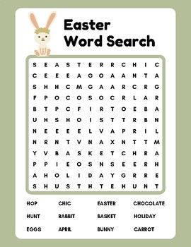 Easter Word Search by MoSweetsCreations | TPT