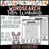 Easter Word Search - 2 Worksheets - Third, Fourth, Fifth G