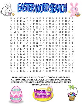 Preview of Easter Word Search