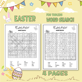 Easter Word Search Activity by MA-DA | TPT