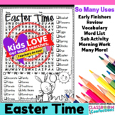 Easter Word Search : Early Finishers : Morning Work : Substitute