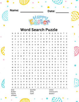 Preview of Easter Word Search Puzzle