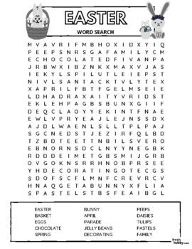 Easter Word Search Puzzle (All Ages - Intermediate Difficulty) by Fresh ...